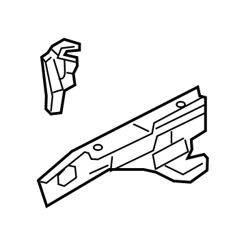 GM 84623530 Upper Rail, Front Passenger Side 84623530 GM Upper Rail, Front Passenger Side Illustration 1 of 1