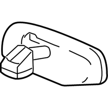 GM 15105615 Mirror Inside, Rear 15105615 GM Mirror Inside, Rear Illustration 1 of 1