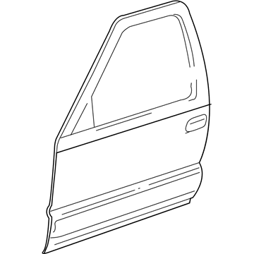 GM 88937088 Door Shell, Front Driver Side 88937088 GM Door Shell, Front Driver Side Illustration 1 of 1