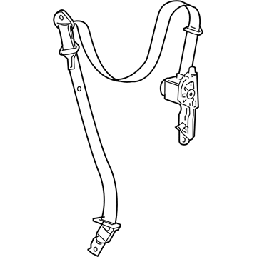 Chevy 19181036 Belt & Retractor