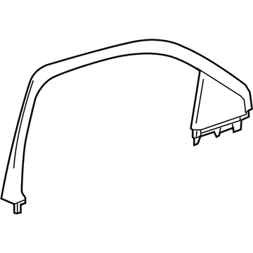 GM 22772910 Window Molding, Front Driver Side 22772910 GM Window Molding, Front Driver Side Illustration 1 of 1