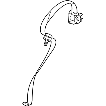 GM 19181713 Lap & Shoulder Belt, Titanium 19181713 GM Lap & Shoulder Belt, Titanium Illustration 1 of 1