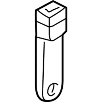 GM 88894669 Buckle End, Gray, Rear 88894669 GM Buckle End, Gray, Rear Illustration 1 of 1
