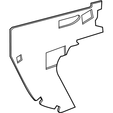 26206795 GM Insulator Pad, Rear Driver Side Illustration 1 of 1