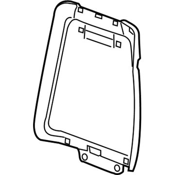 GM 23262200 Seat Back Panel, Rear 23262200 GM Seat Back Panel, Rear Illustration 1 of 1