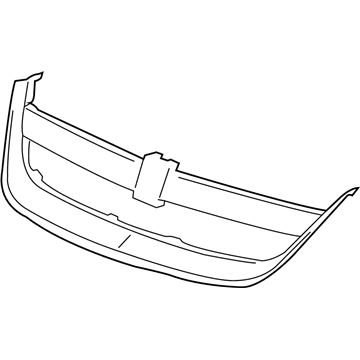GM 15247433 Grille Surround, Front 15247433 GM Grille Surround, Front Illustration 1 of 1