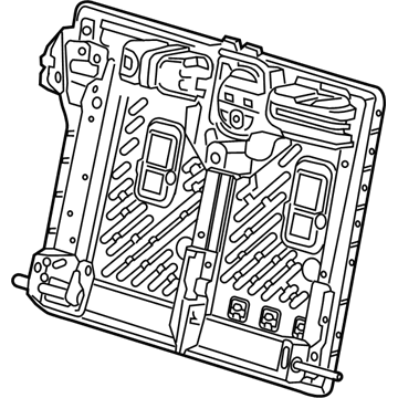 GM 13531274 Seat Back Frame, Rear Passenger Side 13531274 GM Seat Back Frame, Rear Passenger Side Illustration 1 of 1