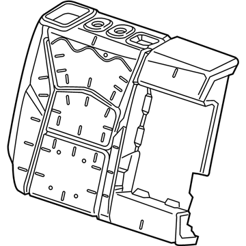 GM 84596813 Seat Back Pad, Rear Passenger Side 84596813 GM Seat Back Pad, Rear Passenger Side Illustration 1 of 1