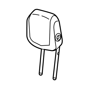 GM 85527608 Headrest, Black 85527608 GM Headrest, Black Illustration 1 of 1