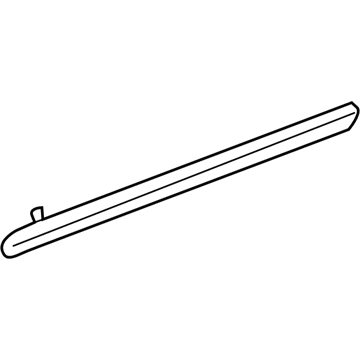 GM 12483101 Side Molding, Front Passenger Side 12483101 GM Side Molding, Front Passenger Side Illustration 1 of 1