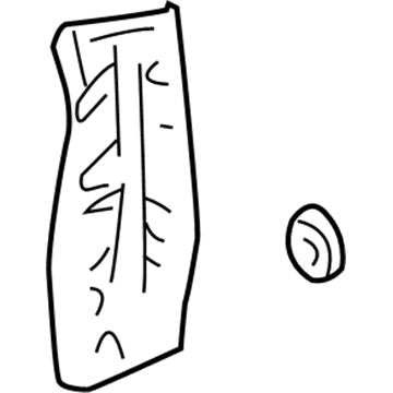 GM 15249313 Side Reinforcement, Driver Side 15249313 GM Side Reinforcement, Driver Side Illustration 1 of 1