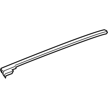 GM 84938764 Upper Molding, Black, Rear Driver Side 84938764 GM Upper Molding, Black, Rear Driver Side Illustration 1 of 1
