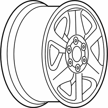 GM 9593387 Wheel, Alloy 9593387 GM Wheel, Alloy Illustration 1 of 1