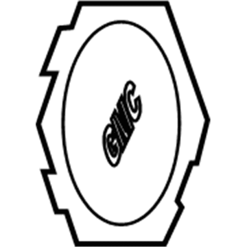 9596044 GM Hub Cap Illustration 1 of 1