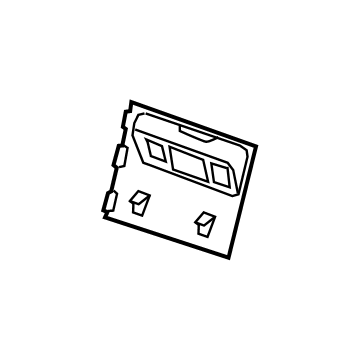 GM 84458132 Rear Cover, Jet Black 84458132 GM Rear Cover, Jet Black Illustration 1 of 1