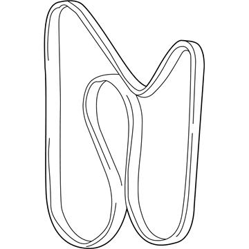 GM 12576761 Serpentine Belt 12576761 GM Serpentine Belt Illustration 1 of 1