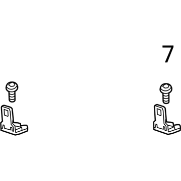 GM 22847112 Child Seat Bracket 22847112 GM Child Seat Bracket Illustration 1 of 1