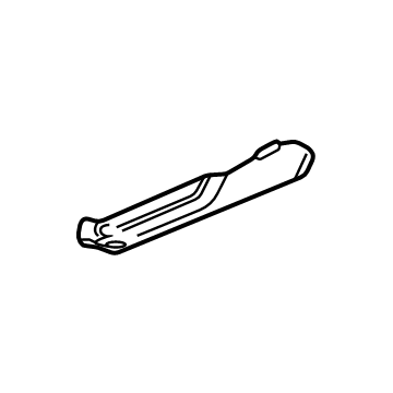GM 85519514 Track Cover, Black, Front Lower 85519514 GM Track Cover, Black, Front Lower Illustration 1 of 1