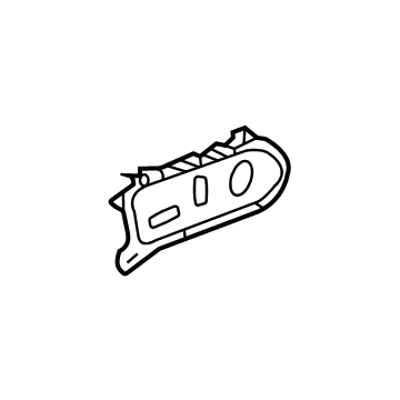 GM 84718339 Switch Bezel, Jet Black, Driver Side 84718339 GM Switch Bezel, Jet Black, Driver Side Illustration 1 of 1