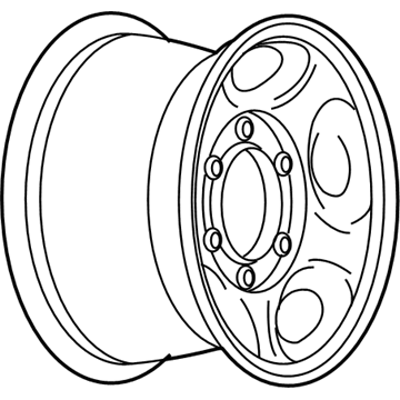 Chevy 9595398 Wheel, Steel