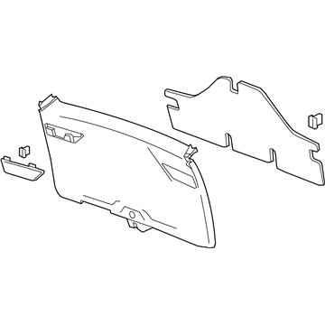 84293748 GM Lower Gate Trim, Gray, Driver Side Illustration 1 of 1