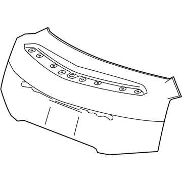 GM 23207927 Trunk Lid, Rear 23207927 GM Trunk Lid, Rear Illustration 1 of 1