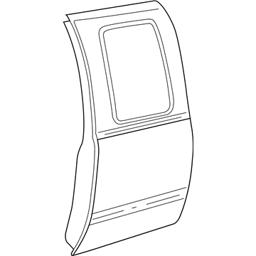GM 89024758 Door Shell 89024758 GM Door Shell Illustration 1 of 1