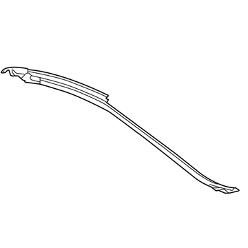 GM 15298667 Weatherstrip, Driver Side 15298667 GM Weatherstrip, Driver Side Illustration 1 of 1