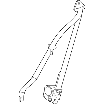 GM 89026288 Lap & Shoulder Belt 89026288 GM Lap & Shoulder Belt Illustration 1 of 1