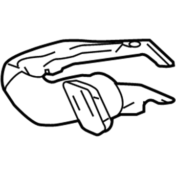 20790280 GM Floor Duct, Passenger Side Illustration 1 of 1