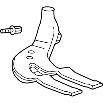 GM 13242031 Floor Duct, Driver Side 13242031 GM Floor Duct, Driver Side Illustration 1 of 1