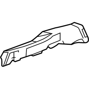 GM 23247582 Floor Duct, Driver Side 23247582 GM Floor Duct, Driver Side Illustration 1 of 1