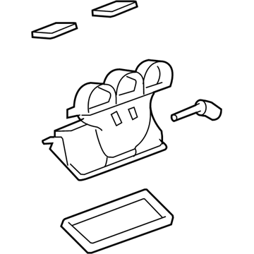 GM 96476101 Center Duct 96476101 GM Center Duct Illustration 1 of 1