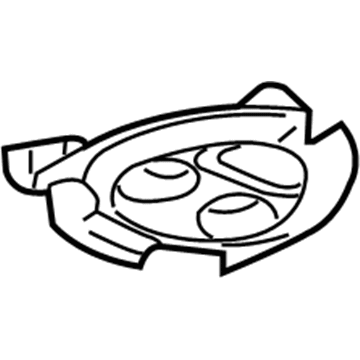 GM 22649662 Lamp Housing 22649662 GM Lamp Housing Illustration 1 of 1