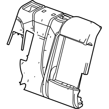 84889478 GM Seat Back Pad, Rear Illustration 1 of 1