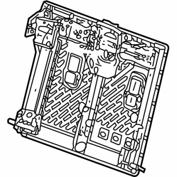 13537098 GM Seat Back Frame, Rear Illustration 1 of 1