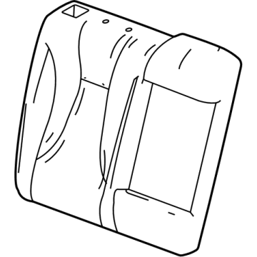 GM 84889497 Seat Back Cover, Black, Rear 84889497 GM Seat Back Cover, Black, Rear Illustration 1 of 1
