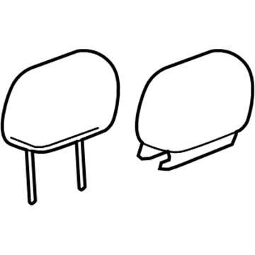GM 19127967 Headrest 19127967 GM Headrest Illustration 1 of 1