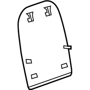 GM 19127588 Seat Back Panel 19127588 GM Seat Back Panel Illustration 1 of 1