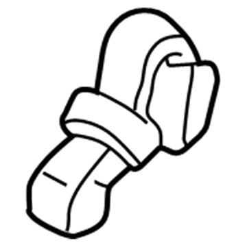 GM 12531140 Lap Belt, Rear 12531140 GM Lap Belt, Rear Illustration 1 of 1