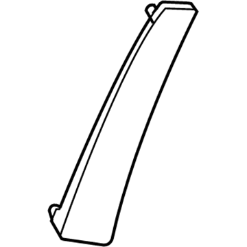 GM 15187928 Side Molding, Driver Side 15187928 GM Side Molding, Driver Side Illustration 1 of 1