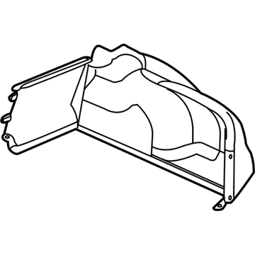GM 92250942 Trunk Side Trim 92250942 GM Trunk Side Trim Illustration 1 of 1