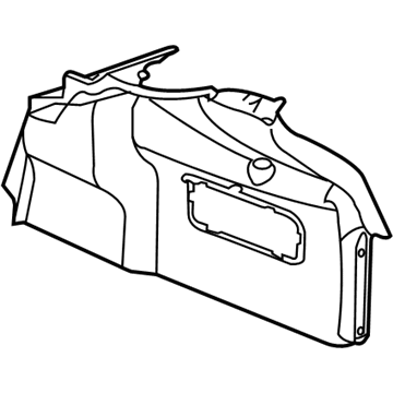 GM 92269444 Trunk Side Trim 92269444 GM Trunk Side Trim Illustration 1 of 1
