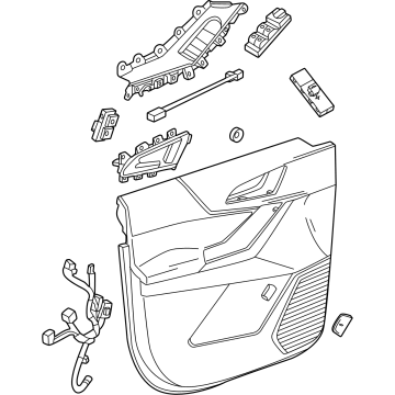 GM 26556091 Trim, Front Door Trim 26556091 GM Trim, Front Door Trim Illustration 1 of 1