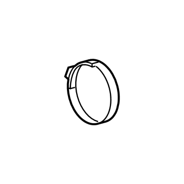 84124171 GM Boot Clamp, Front Illustration 1 of 1