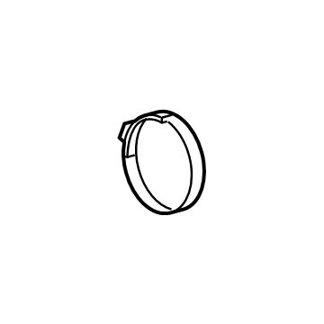 84308104 GM Boot Clamp, Front Illustration 1 of 1