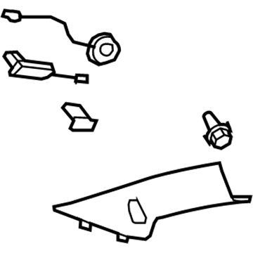 Chevy 20778189 Windshield Pillar Trim