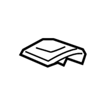 GM 22784011 Latch Cover, Rear 22784011 GM Latch Cover, Rear Illustration 1 of 1