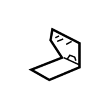 15766873 GM Hinge Reinforcement, Rear Passenger Side Illustration 1 of 1