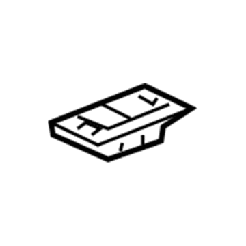 GM 15180037 Rear Floor Pan Reinforcement Plate 15180037 GM Rear Floor Pan Reinforcement Plate Illustration 1 of 1